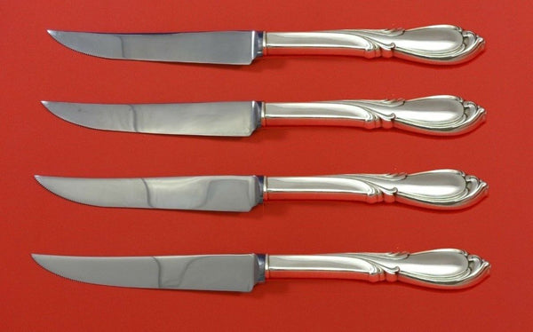 Rhapsody New by International Sterling Silver Steak Knife Set 4pc HHWS Custom