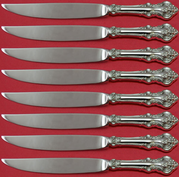 El Grandee by Towle Sterling Silver Steak Knife Set 8pc Not Serrated Custom