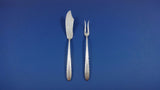 Silver Flutes by Towle Sterling Silver Flatware Set For 12 Service 76 Pieces