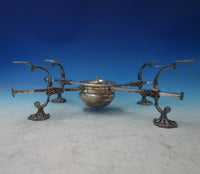 Augustin Lesage English Georgian Sterling Silver Warming Stand w/ Burner (#5703)