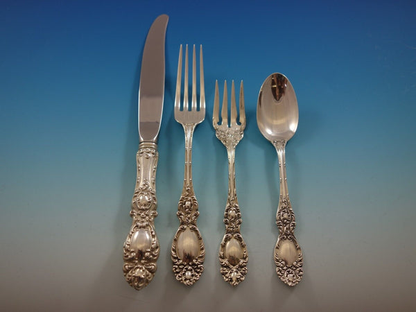 Lucerne by Wallace Sterling Silver Flatware Set for 12 Service 53 Pieces
