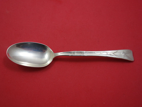 Lap Over Acid Etched by Tiffany Sterling Teaspoon w/Dragonflies "1885" 6"