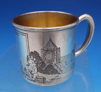 Nursery Rhyme by Blackinton Sterling Baby Cup GW #5624 with Birth Record (#8278)
