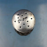 GW George Wish English Sheffield Sterling Silver Pepper Shaker Thistle (#6652)