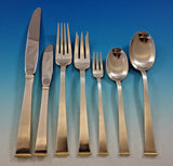 Gold Tip by Gorham Sterling Silver Flatware Set Service 92 pc Mid Century Modern