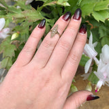 10k Yellow Gold Victorian Navette or Marquise Seed Pearl Ring Size 3.75 (#J6284)