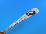 Lap Over Edge Mixed Metals By Tiffany Sterling Demitasse Spoon w/ Applied Crab