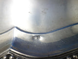 Austrian .812 Silver Tea Tray Beaded Border Applied Handles Engraved (#6006)