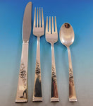 Classic Rose by Reed & Barton Sterling Silver Flatware Set for 12 Service 54 pcs