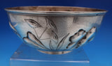 Pond by Dominick and Haff Sterling Silver Oyster Bowl w/ Spider Cattails (#8491)