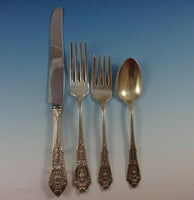 Rose Point by Wallace Sterling Silver Flatware Set For 8 Service 59 Pieces