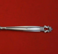Acorn by Georg Jensen Sterling Silver Tomato Serving Fork Hammered with Flower