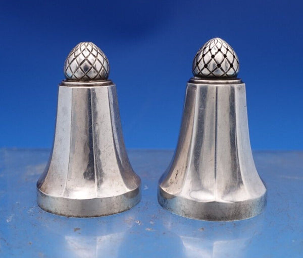 Acorn by Georg Jensen Sterling Silver Salt Pepper Shaker Set 2pc #423B (#8420)