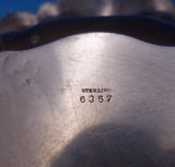 Orchid by Whiting Sterling Silver Fruit Bowl #6357 2 3/4" x 10" 13 ozt. (#7003)