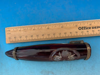 Crystal Cranberry Cut Glass Tussie Mussie Posey Posy Holder (#J1200)