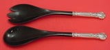 Chantilly by Gorham Sterling Silver Salad Serving Set 2pc w/ Black Nylon 11 3/4"