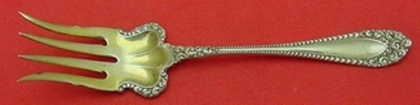 Kenilworth by International Sterling Silver Beef Fork Gold Washed 6 1/4"
