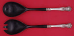Memory Lane by Lunt Sterling Silver Salad Serving Set HH Black Nylon 2pc 11"