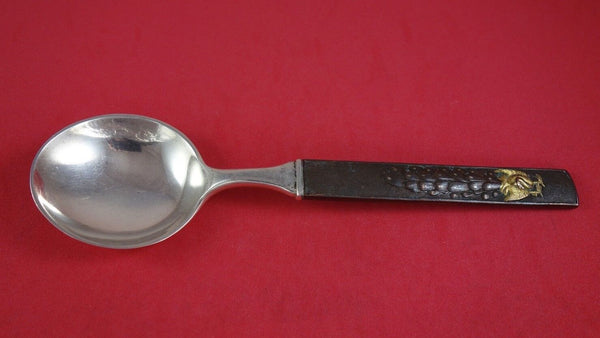 Kozuka by Tiffany and Co Sterling and Bronze Gumbo Soup Spoon w/ Peacock 7 1/4"