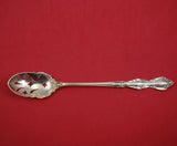 Warwick by International Sterling Silver Olive Spoon Pierced Long Fancy Orig 7"