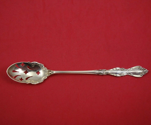 Warwick by International Sterling Silver Olive Spoon Pierced Long Fancy Orig 7"