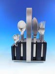Neo Country by Carl Mertens Stainless Steel Flatware set 24 pcs w/ Caddy Modern