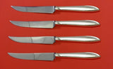 Silver Rhythm by International Sterling Silver Steak Knife Set 4pc HHWS Custom
