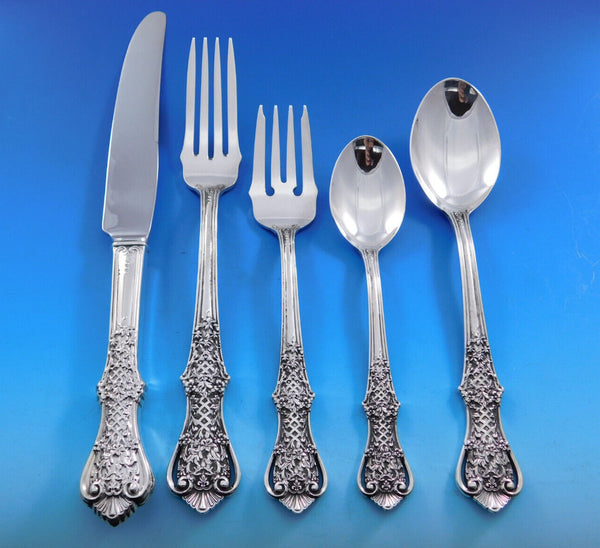 Trellis by Vera Wang Sterling Silver Flatware Set Service 30 pcs Dinner Scarce