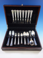 Orchid by W and S Sorensen Sterling Silver Flatware Set Dinner Service 48 Pcs