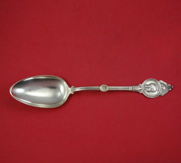 Medallion by Schulz and Fischer Coin Silver Dinner Spoon 8 1/4" Silverware