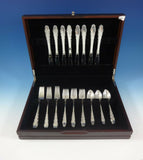 English Provincial Reed & Barton Sterling Silver Flatware Set Service 32 Pieces