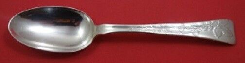 Lap Over Edge Acid Etched by Tiffany Sterling Place Soup Spoon w/ Raspberry 6"