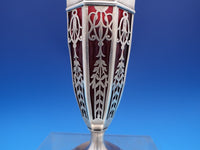 W. Lister and Sons English Estate Sterling Silver Vase with Glass #7728 (#8121)