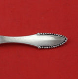 Beaded by Georg Jensen Sterling Silver Tea Caddy Spoon 3 Towers 1926 4 3/8"