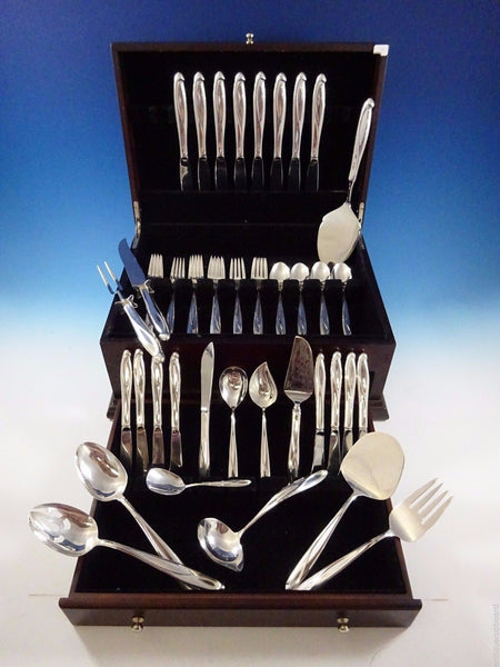 Silver Sculpture by Reed & Barton Sterling Silver Flatware Service 8 Set 53 Pcs