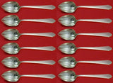 William and Mary by Lunt Sterling Silver Grapefruit Sp Custom Set 12 pcs Fluted