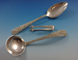 Repousse by Kirk Sterling Silver Flatware Set For 12 Service 89 Pieces