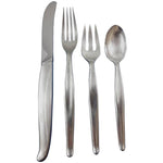 Contour by Towle Sterling Silver Flatware Set Service 64 Pieces Modern Clean