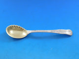 Lap Over Acid Etched by Tiffany Sterling Silver Ice Cream Spoon Ruffled GW Bird