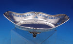 English Sterling Silver Candy Dish Oval Pierced by Walker & Hall c1927 (#6953)