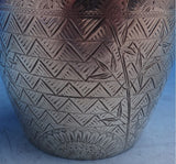 Sterling Silver Tea Caddy American Made Japanesque Bamboo 325 5.3 ozt 4.5" #5665