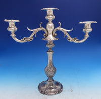Francis I by Reed and Barton Sterling Silver Candelabra Pair #570A Bobeche #8516