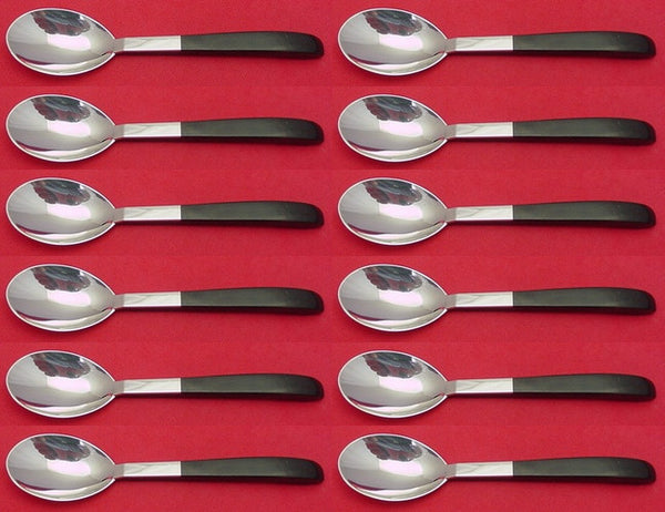 Contrast by Lunt Sterling Silver Teaspoon Set of 12 pcs 6 3/8"