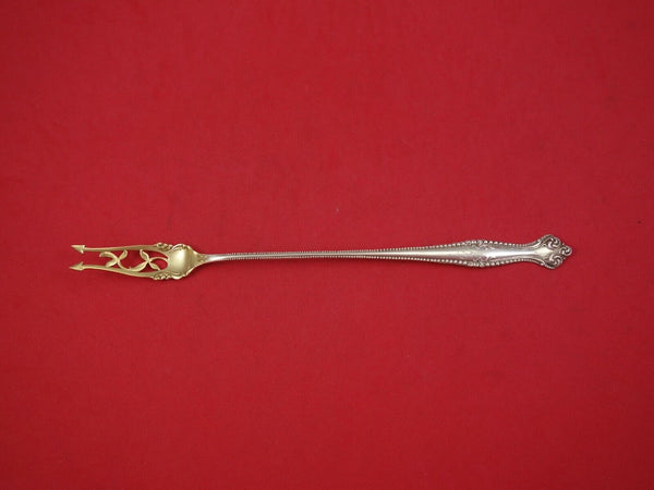 Canterbury by Towle Sterling Silver Pickle Fork Gold Washed Long 8 5/8"