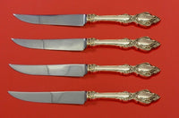 Lasting Grace by Lunt Sterling Silver Steak Knife Set 4pc HHWS Custom 8 1/2"