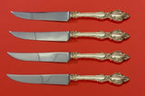 Lasting Grace by Lunt Sterling Silver Steak Knife Set 4pc HHWS Custom 8 1/2"