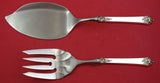 Castle Rose by Royal Crest Sterling Silver Salmon Serving Set Fish Custom Made