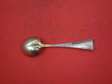 Chrysanthemum by Shiebler Sterling Silver Sugar Spoon gold wash 5 5/8"