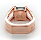 14k Rose Gold Custom Bi-Color Genuine Natural Tourmaline Ring Harry Roa (#J7311)
