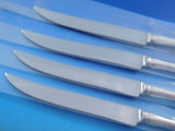 Mount Vernon by Lunt Sterling Silver Steak Knife Set 4pc Texas Sized Custom 9.5"